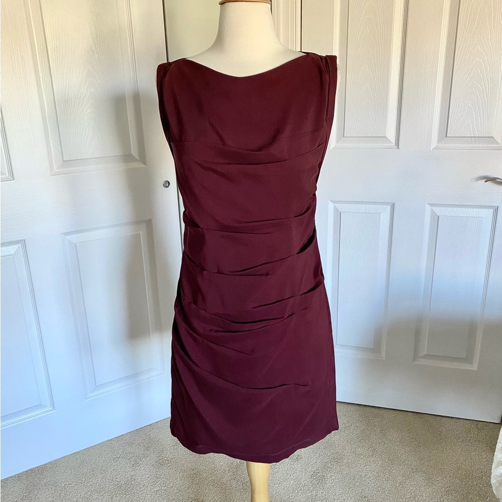 Express Maroon Sheath Dress